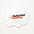 Custom Sized Die-Cut Stickers — white sticker with the Turbo Fast Printing logo
