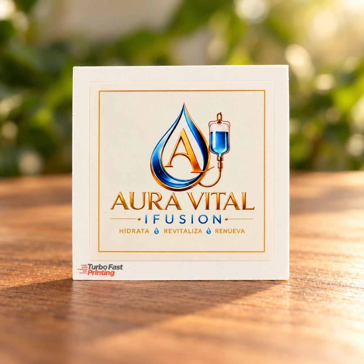 Aura Vital Fusion customer sticker