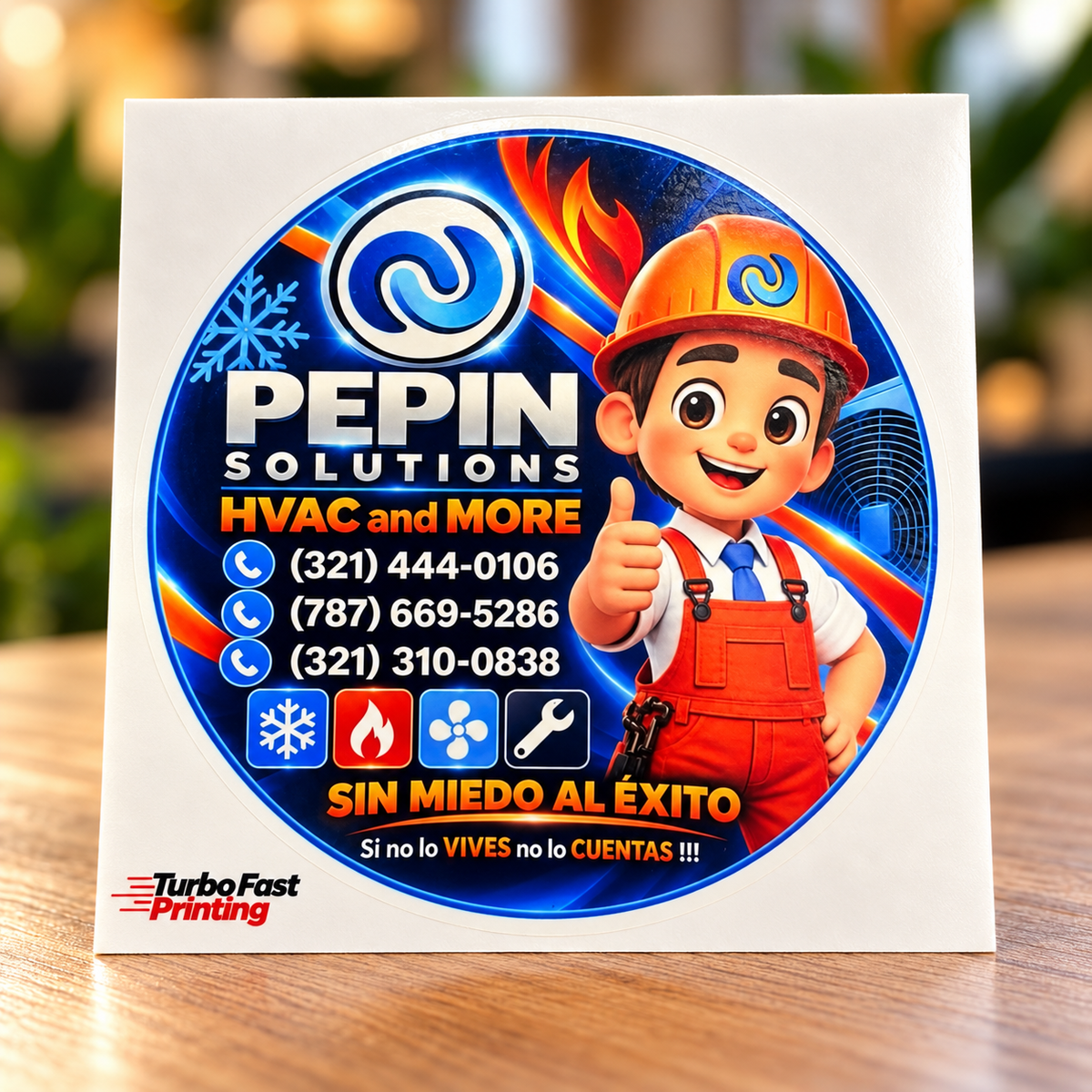 Pepin Solutions HVAC customer sticker