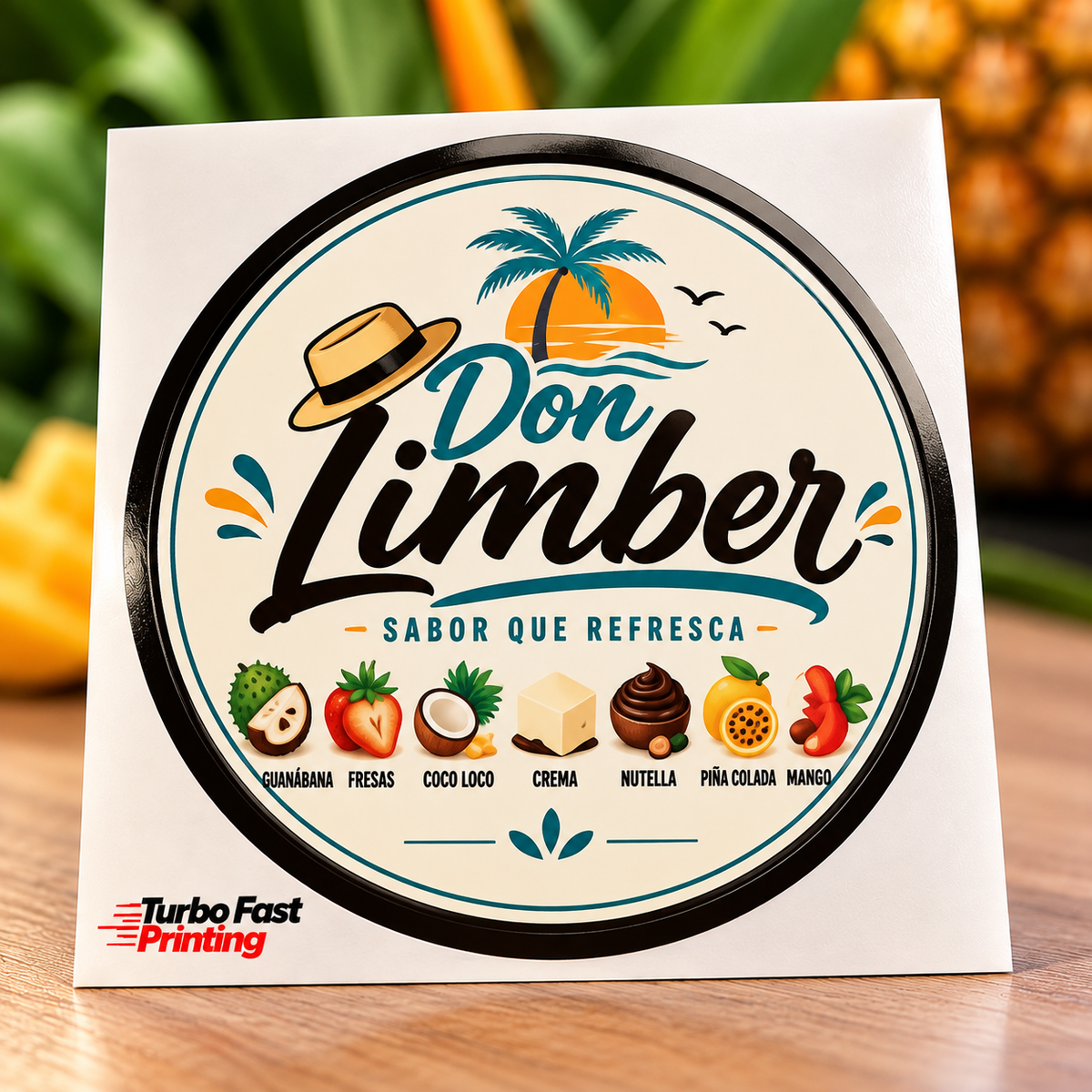 Don Limber custom sticker printed by Turbo Fast Printing