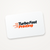 Custom Rounded-Corner Rectangle Stickers — white sticker with the Turbo Fast Printing logo